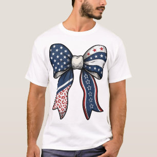 Patriotic Vintage Engraved Bow Vector Design_1 T-Shirt