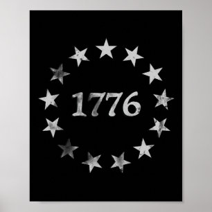Patriotic Vintage Style Usa 4th Of July  Poster