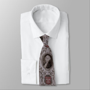 Patriotic Vintage Washington Peace 1776 Tie