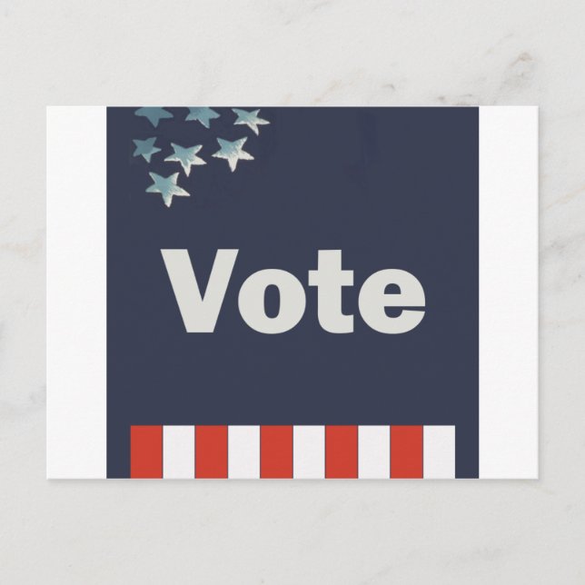 Patriotic Vote Postcard (Front)