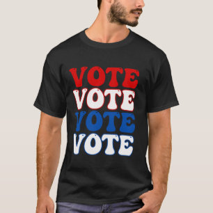 Patriotic Vote Red White Blue Government Election  T-Shirt