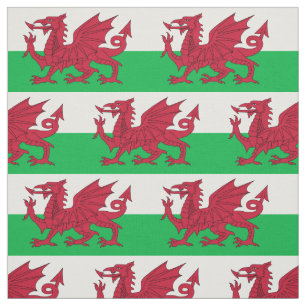 Patriotic Wales Flag Fabric