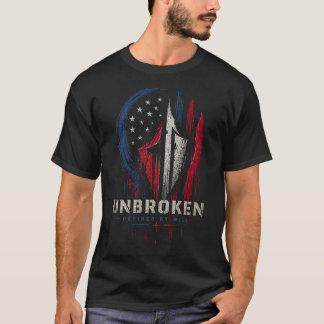 Patriotic Warrior Motivational Graphic T-Shirt