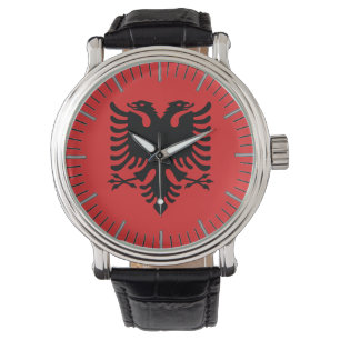 Patriotic watch with Flag of Albania