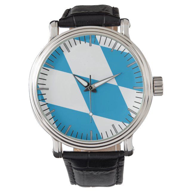 Patriotic watch with Flag of Bavaria, Germany (Front)