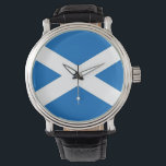 Patriotic watch with Flag of Scotland<br><div class="desc">Add a touch of Scottish pride to your wrist with our exclusive hand watch featuring the flag of Scotland! Crafted with meticulous attention to detail, this hand watch is more than just a timekeeping accessory; it’s a celebration of Scotland’s rich heritage and cultural pride. The elegant design prominently displays the...</div>