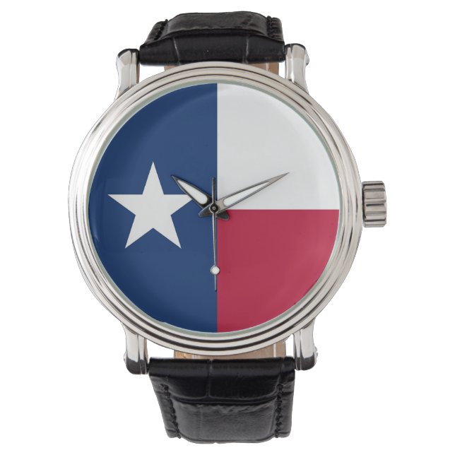 Patriotic watch with Flag of Texas (Front)
