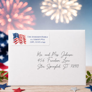 Patriotic Wavy Flag Personalised