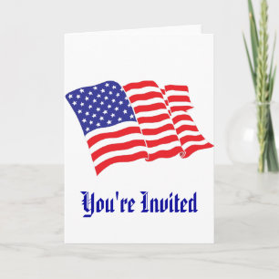 Patriotic Wedding Invitation