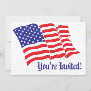 Patriotic Wedding Invitation
