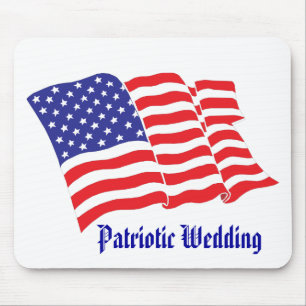 Patriotic Wedding Mouse Pad