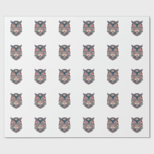 Patriotic Wellness Retreat Vector Graphic Tee Wrapping Paper