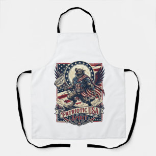 Patriotic Werewolf Patriot Horror Monster Patriot Apron