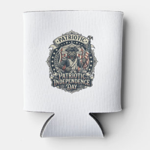 Patriotic Werewolf Patriot Horror Monster Patriot Can Cooler