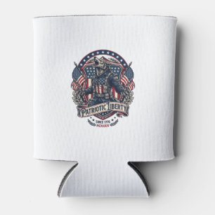 Patriotic Werewolf Patriot Horror Monster Patriot Can Cooler