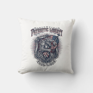 Patriotic Werewolf Patriot Horror Monster Patriot Cushion