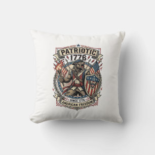 Patriotic Werewolf Patriot Horror Monster Patriot Cushion
