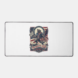 Patriotic Werewolf Patriot Horror Monster Patriot Desk Mat