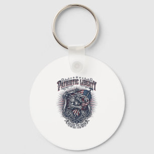 Patriotic Werewolf Patriot Horror Monster Patriot Key Ring