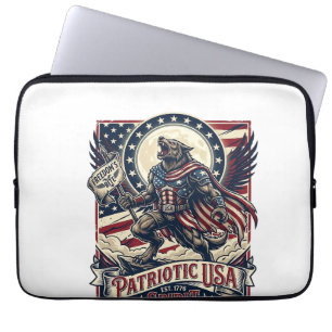 Patriotic Werewolf Patriot Horror Monster Patriot Laptop Sleeve