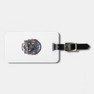 Patriotic Werewolf Patriot Horror Monster Patriot  Luggage Tag