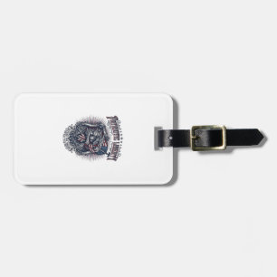 Patriotic Werewolf Patriot Horror Monster Patriot  Luggage Tag