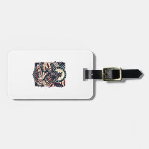 Patriotic Werewolf Patriot Horror Monster Patriot  Luggage Tag