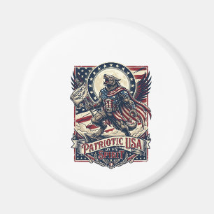 Patriotic Werewolf Patriot Horror Monster Patriot Magnet