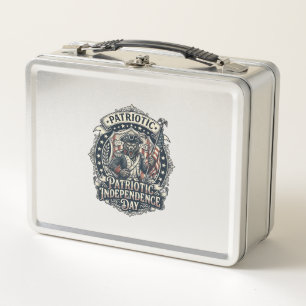 Patriotic Werewolf Patriot Horror Monster Patriot Metal Lunch Box