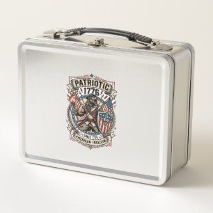 Patriotic Werewolf Patriot Horror Monster Patriot Metal Lunch Box