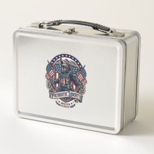 Patriotic Werewolf Patriot Horror Monster Patriot Metal Lunch Box