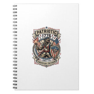 Patriotic Werewolf Patriot Horror Monster Patriot Notebook