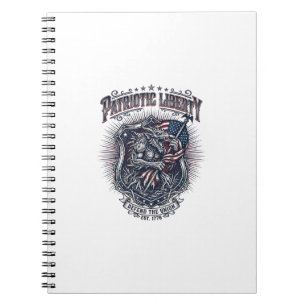 Patriotic Werewolf Patriot Horror Monster Patriot Notebook