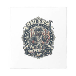 Patriotic Werewolf Patriot Horror Monster Patriot Notepad