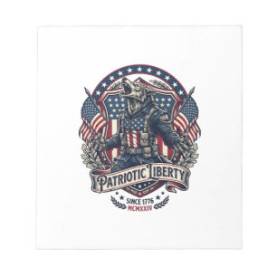 Patriotic Werewolf Patriot Horror Monster Patriot Notepad
