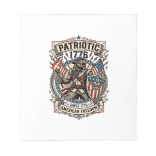 Patriotic Werewolf Patriot Horror Monster Patriot Notepad