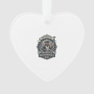 Patriotic Werewolf Patriot Horror Monster Patriot Ornament