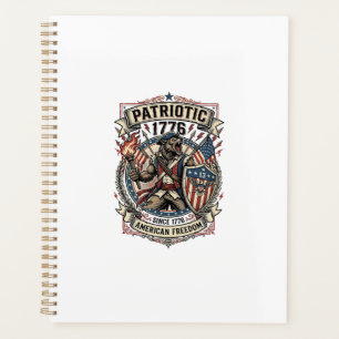 Patriotic Werewolf Patriot Horror Monster Patriot  Planner