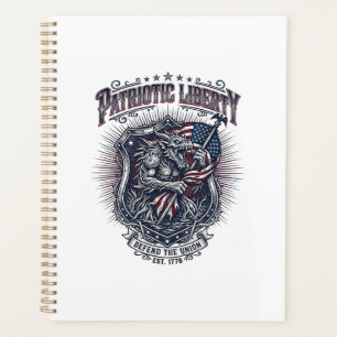 Patriotic Werewolf Patriot Horror Monster Patriot  Planner