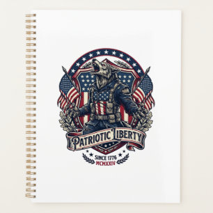 Patriotic Werewolf Patriot Horror Monster Patriot  Planner