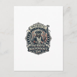 Patriotic Werewolf Patriot Horror Monster Patriot Postcard