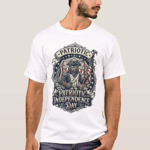 Patriotic Werewolf Patriot Horror Monster Patriot  T-Shirt