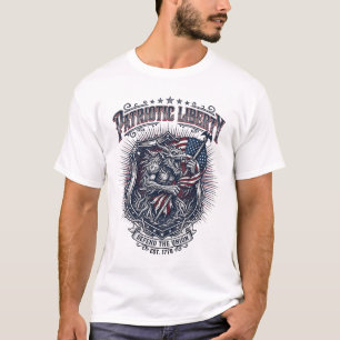 Patriotic Werewolf Patriot Horror Monster Patriot  T-Shirt