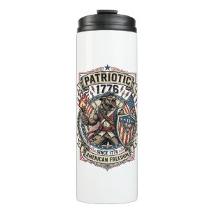 Patriotic Werewolf Patriot Horror Monster Patriot Thermal Tumbler
