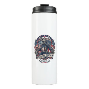 Patriotic Werewolf Patriot Horror Monster Patriot Thermal Tumbler
