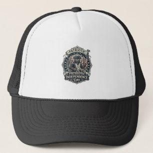 Patriotic Werewolf Patriot Horror Monster Patriot Trucker Hat