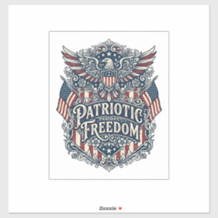 Patriotic Western Floral Vector Graphic Tee