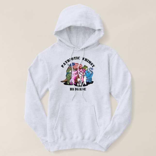 Patriotic Whimsy Brigade Hoodie (Design Front)