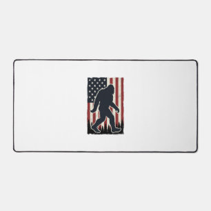 Patriotic Wilderness Creature Vintage Flag Vector  Desk Mat