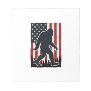 Patriotic Wilderness Creature Vintage Flag Vector  Notepad